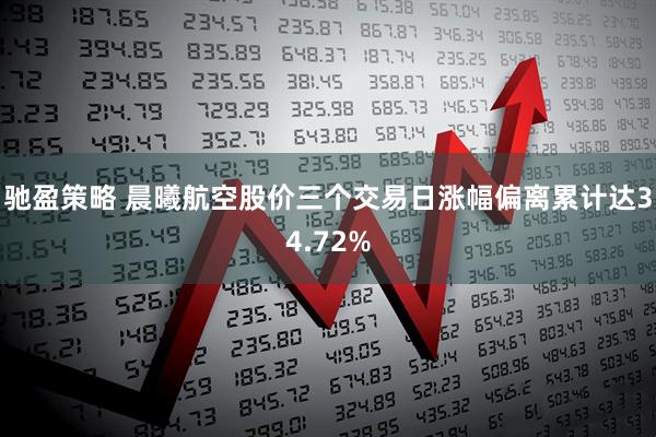驰盈策略 晨曦航空股价三个交易日涨幅偏离累计达34.72%